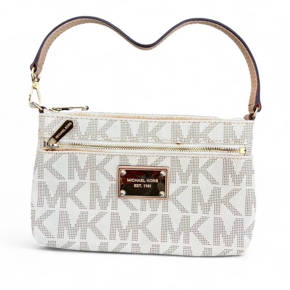 Michael Kors Jet Set Large Wristlet in the signature logo